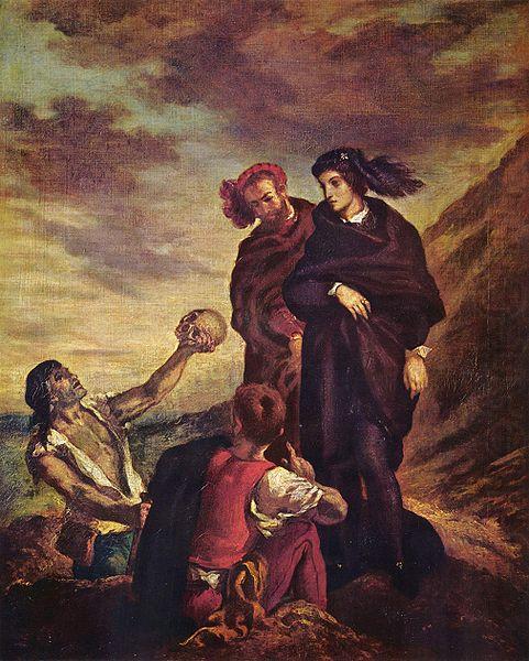 Hamlet und Horatio auf dem Friedhof, Eugene Delacroix